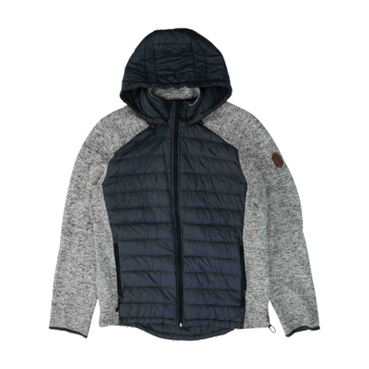 Gray Color Block Jacket