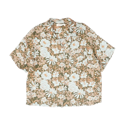 Olive Floral Blouse