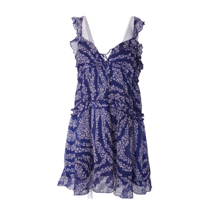 Navy Floral Mini Dress