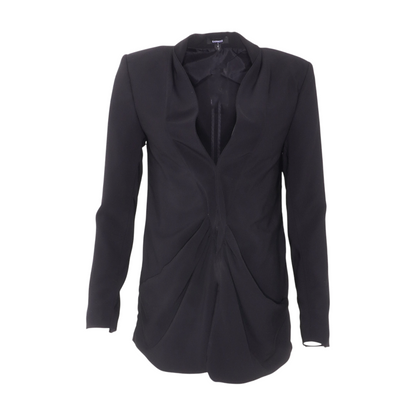 Black Solid Blazer