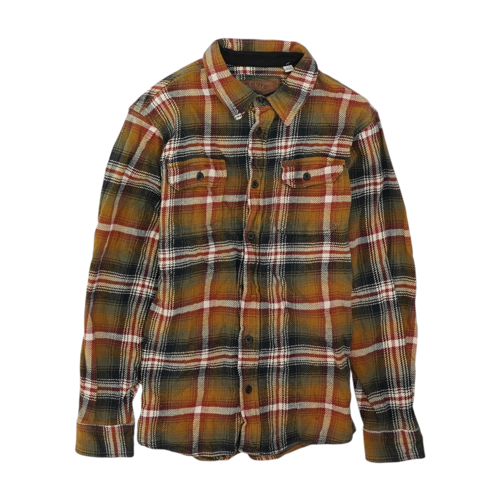 Multi Plaid Flannel Button Down