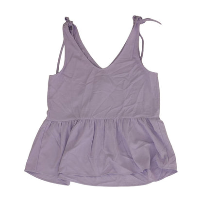 Lavender Solid Sleeveless Blouse