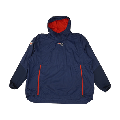 Navy New England Patriots Solid 1/4 Zip Pullover
