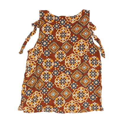Brown Floral Blouse