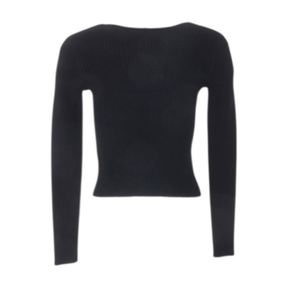 Black Cardigan Sweater