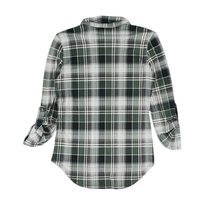 Green Plaid Button Down
