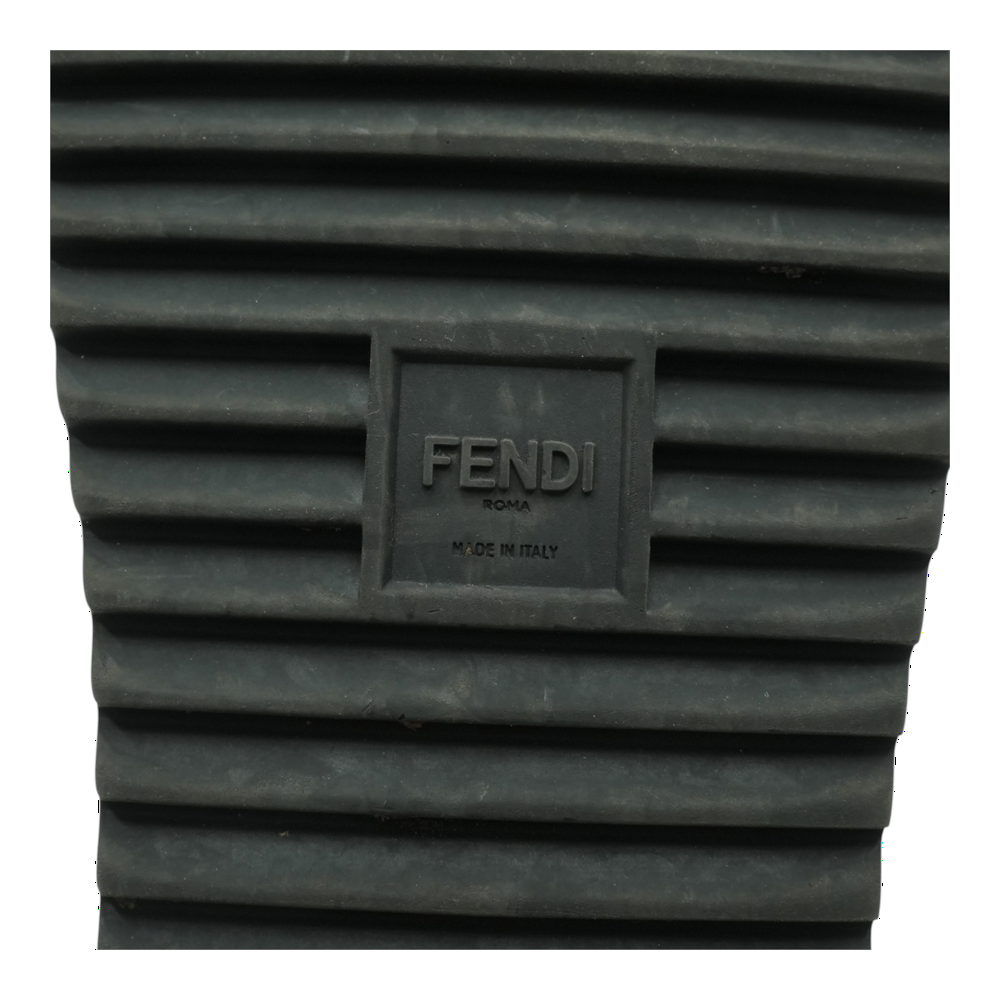 Fendi Black 7X1377 Rubber Slides – Image 5