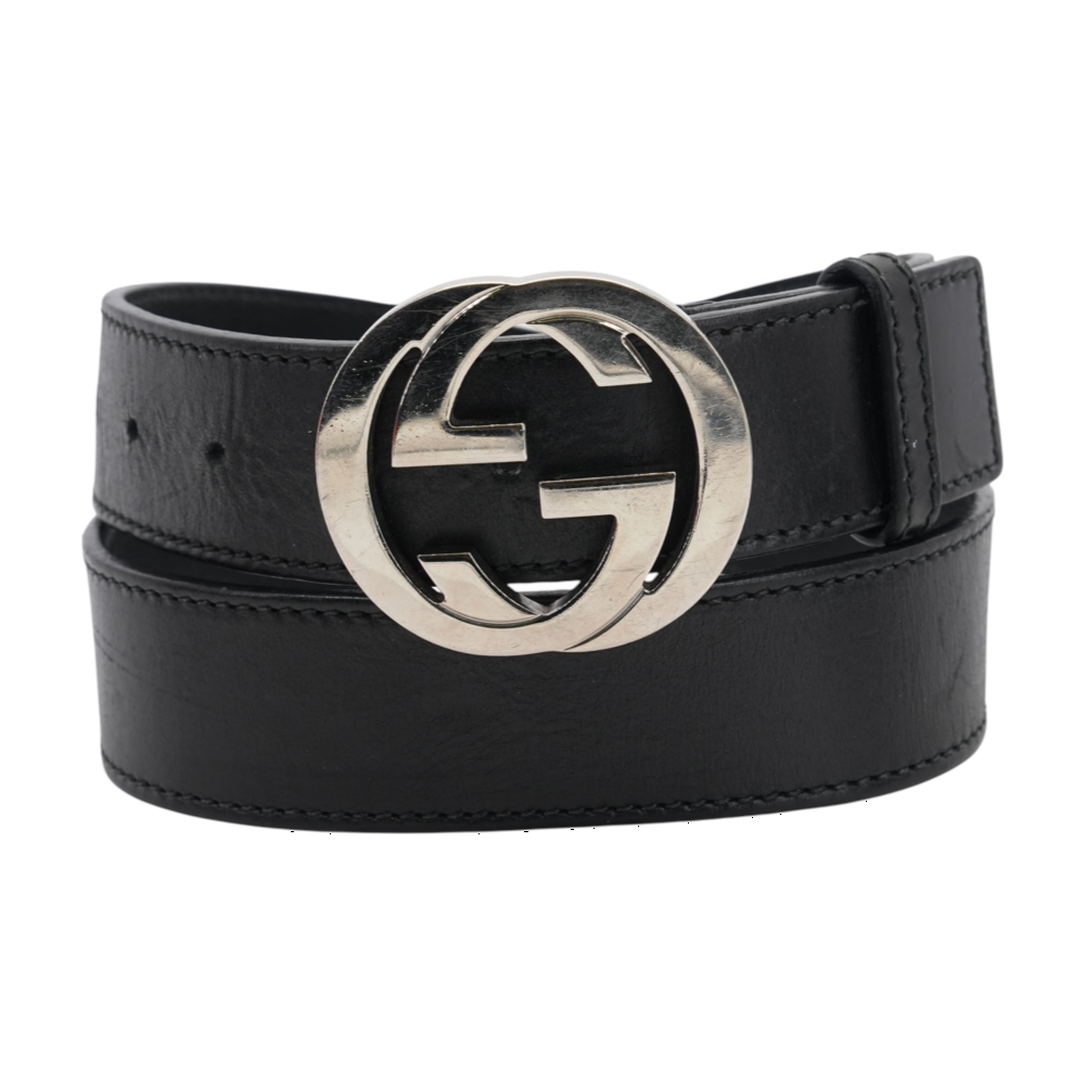 Gucci Black Leather Belt – Image 1