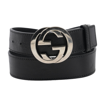 Gucci Black Leather Belt – Image 1