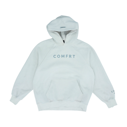 Beige Solid Hoodie Pullover