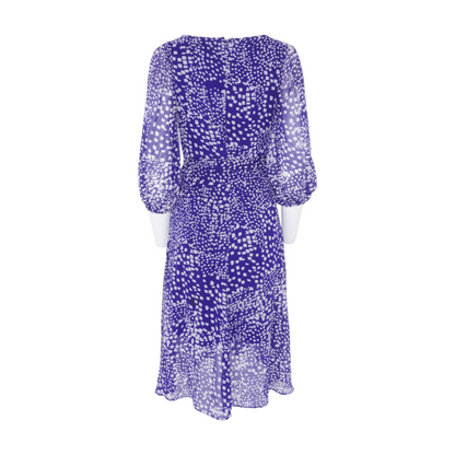 Blue Print Midi Dress