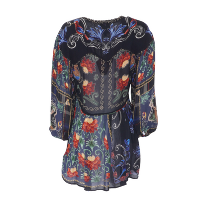 Black Floral Mini Dress