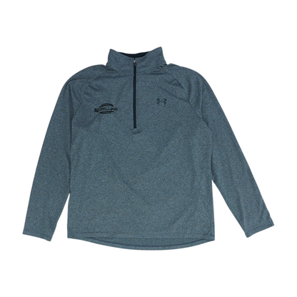 Gray Solid 1/4 Zip Pullover