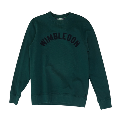 Green Solid Sweatshirt Pullover