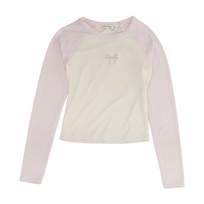 Pink Color Block Blouse