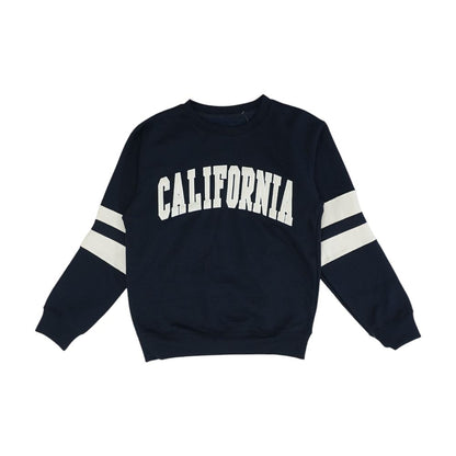 Navy Color Block Sweatshirt Pullover