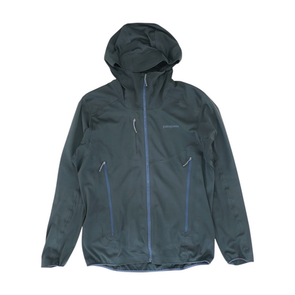 Black Solid Rain Jacket