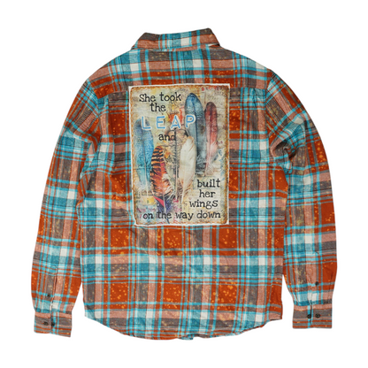 Blue Plaid Flannel Button Down