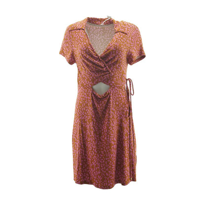 Brown Animal Print Mini Dress
