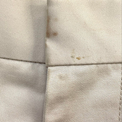 Beige Solid Chino Pants