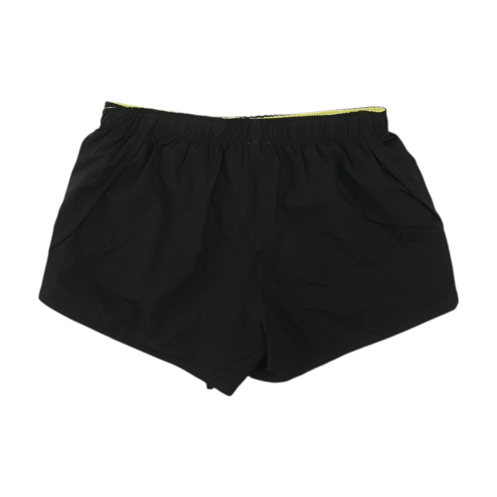 Black Solid Active Shorts
