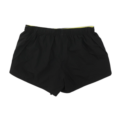 Black Solid Active Shorts