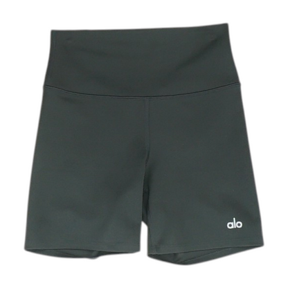 Black Solid Active Shorts