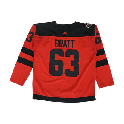 Men's Red New Jersey Devils Long Sleeve Jersey