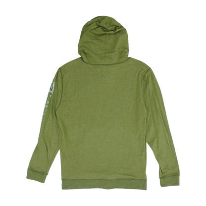 Green Solid Hoodie Pullover