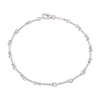 14K White Gold Chain Bracelet