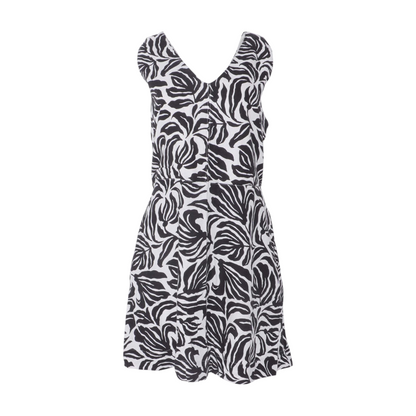 Black Floral Mini Dress