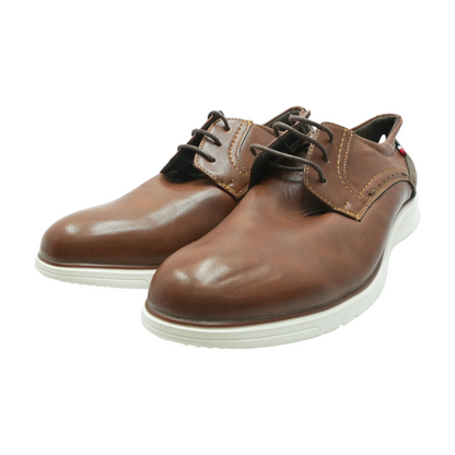 Brown Lace-Up Casual Shoes