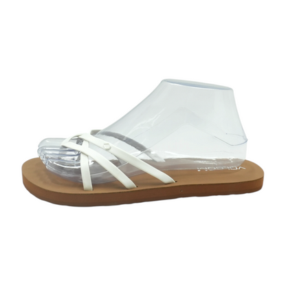 Volcom White Flip-Flop Sandals – Image 1