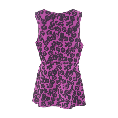 Purple Floral Mini Dress