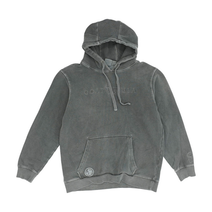 Gray Solid Hoodie Pullover