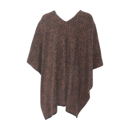 Black Animal Print Cardigan Sweater