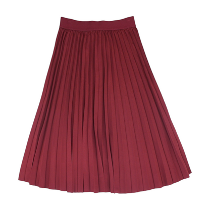 Burgundy Midi Skirt