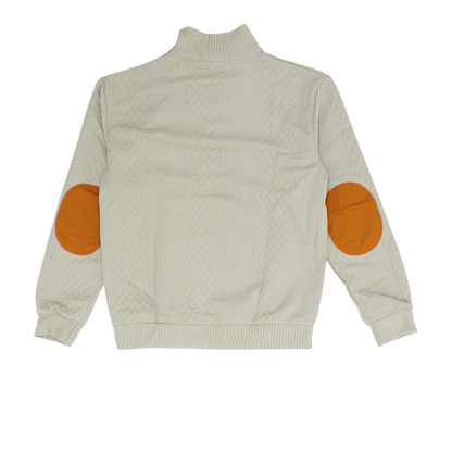 Tan Solid 1/4 Zip Pullover
