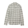 Gray Plaid Flannel Button Down