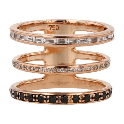 1/4 ctw 18K Rose Gold Diamond Fashion Ring