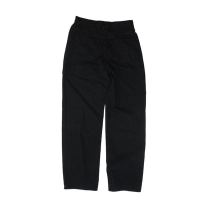 Black High Rise Wide Leg Jeans