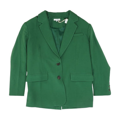 Green Solid Blazer