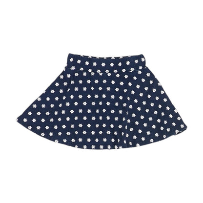 Navy Floral Skort