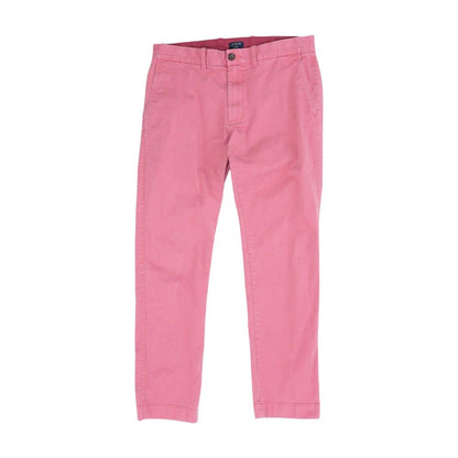 Red Solid Chino Pants