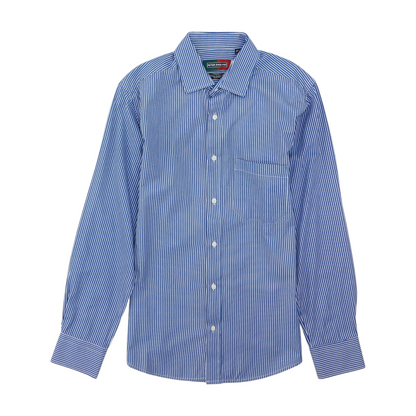 Blue Striped Long Sleeve Button Down