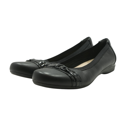 Black Slip-On Flats