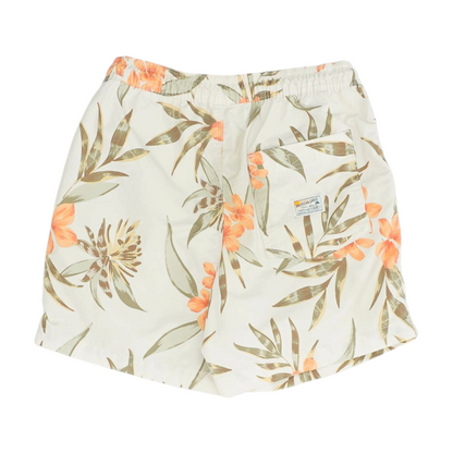 Beige Floral Swim Bottom