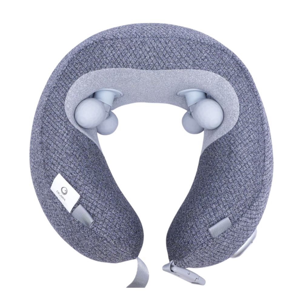 Gray Massaging Neck Pillow