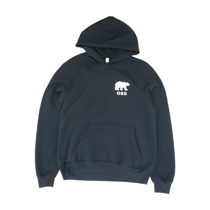 Black Solid Hoodie Pullover
