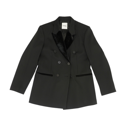 Black Solid Blazer